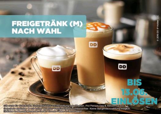 Dunkin Donuts Freigetränk Banner