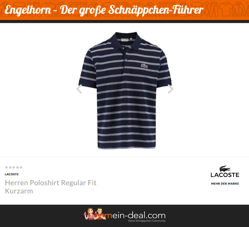 Klassisches, gestreiftes Polo-Shirt für Herren von Lacoste