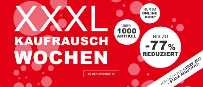 XXXL Kaufrauschwochen