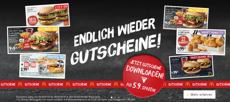 Neue McDonalds Gutscheine September 2016 2222222 e1472910186522 Neue McDonalds Gutscheine September 2016