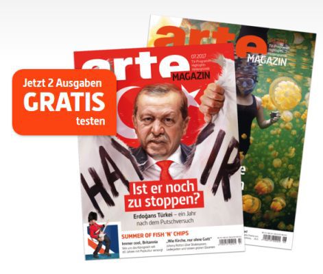 2 Ausgaben Arte Magazin gratis testen – Kündigung notwendig 2 Ausgaben Arte Magazin gratis testen – Kündigung notwendig
