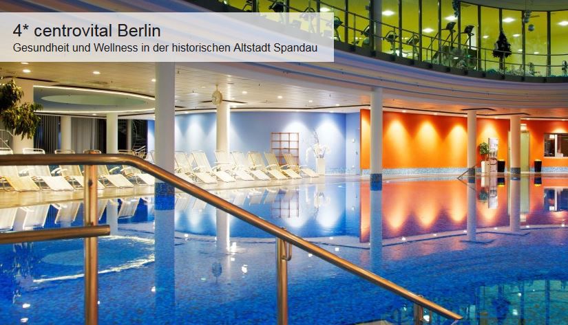 ÜN im Berlin Spandau 4* centrovital Spa Wellness Hotel inkl. Frühstück ab 59€