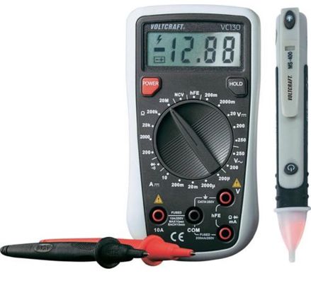 Voltcraft VC130-1 Digital Multimeter + berührungslosen Spannungsprüfer für 18,99€ Voltcraft VC130 1 Digital Multimeter + berührungslosen Spannungsprüfer für 18,99€