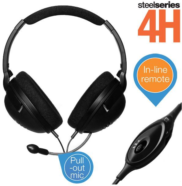 Steelseries 4H - Gaming Kopfhörer mit In Line Lautstärkeregler und einziehbarem Mikrofon für 19,99€ - Update! Steelseries 4H Gaming Kopfhörer mit In Line Lautstärkeregler und einziehbarem Mikrofon für 19,99€ Update!