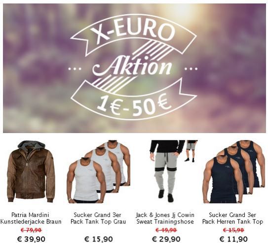 X Euro Aktion bei den Hoodboyz - 1.900 Artikel ab 1€ bis 50€ - FUBU und JACK&JONES u.m. - Update X Euro Aktion bei den Hoodboyz 1.900 Artikel ab 1€ bis 50€ FUBU und JACK&JONES u.m. Update