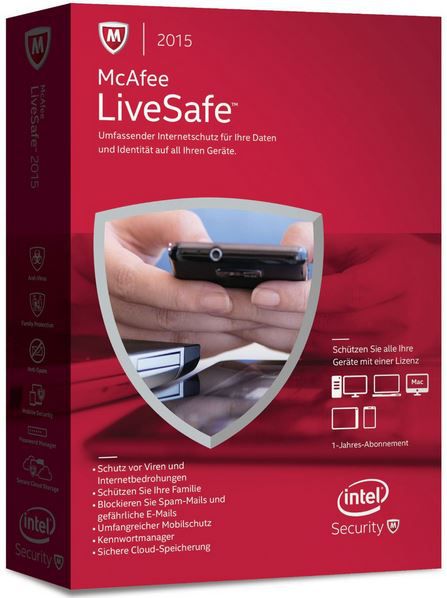Microsoft Office 365 Personal + McAfee LiveSafe 2015 für Mac/Win ab 29,90€ Microsoft Office 365 Personal + McAfee LiveSafe 2015 für Mac/Win ab 29,90€