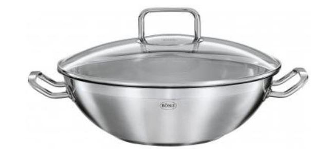 Rösle 13060 - Wok 28 cm aus Edelstahl mit Glasdeckel für 34,95€ - Update Rösle 13060 Wok 28 cm aus Edelstahl mit Glasdeckel für 34,95€ Update