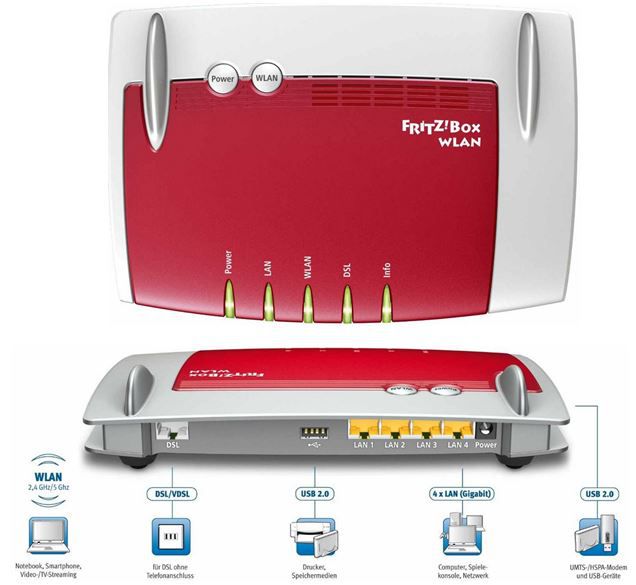 AVM FRITZ!Box 3370 - WLAN Router inkl. Modem für 91,99€ AVM FRITZ!Box 3370 WLAN Router inkl. Modem für 91,99€