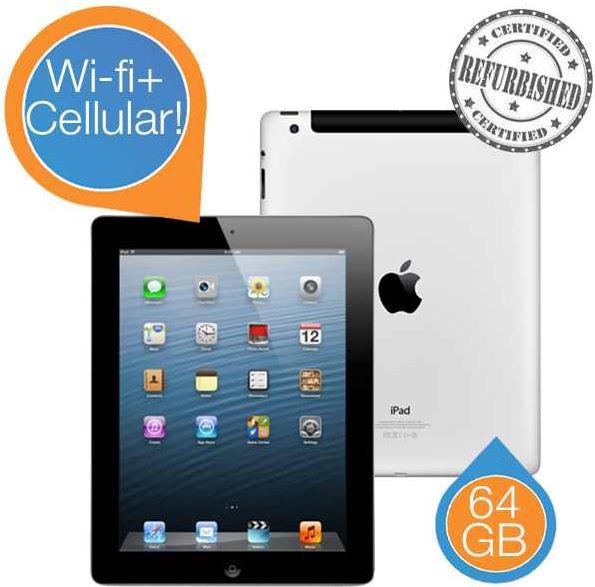 Apple iPad 4, 128GB Wi-Fi + Cellular - von Apple Refurbished für 450,90€ oder mit 32GB für 385,90€ Apple iPad 4, 128GB Wi Fi + Cellular von Apple Refurbished für 450,90€ oder mit 32GB für 385,90€