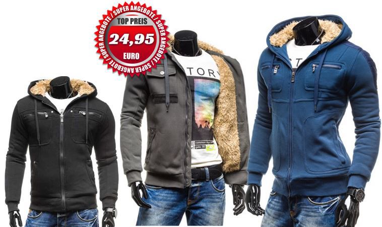 Bolf Modell Kamlin - gefütterte Hoodies und Sweatshirts für je 24,95€ Bolf Modell Kamlin gefütterte Hoodies und Sweatshirts für je 24,95€
