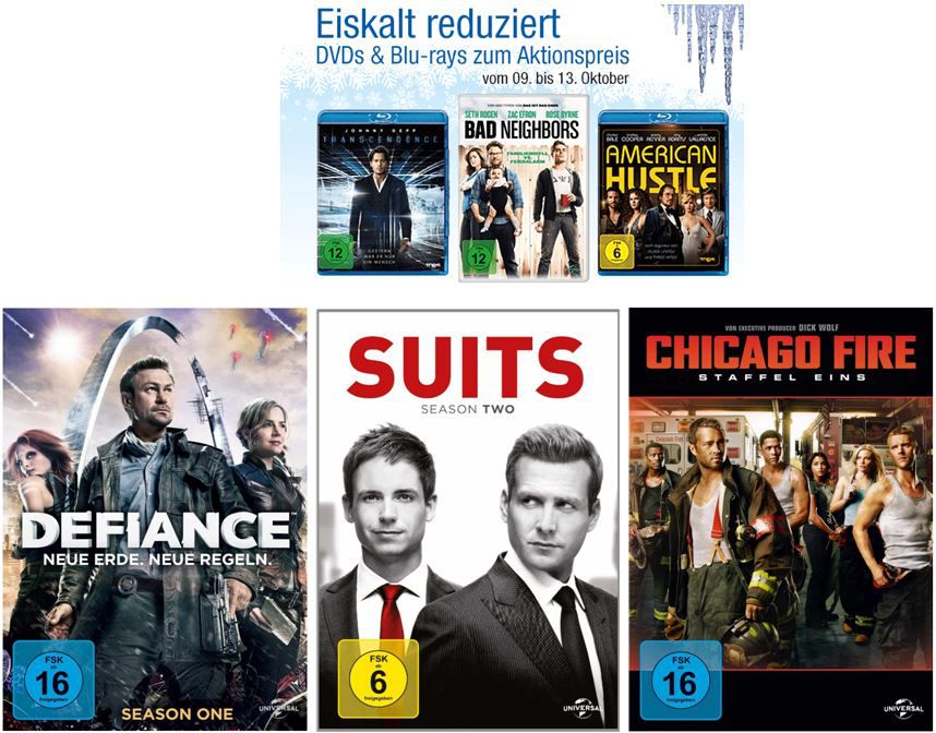 3 Blu-rays für 15€ bei den Amazon: Eiskalt reduzierten Aktionsangeboten - Update 3 Blu rays für 15€ bei den Amazon: Eiskalt reduzierten Aktionsangeboten Update