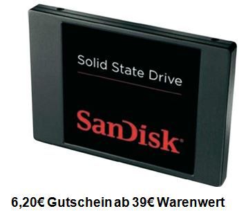Sandisk 64GB SSD ab 33,67€ dank neuem 6,20€ Gutschein bei Digitalo! Sandisk 64GB SSD ab 33,67€ dank neuem 6,20€ Gutschein bei Digitalo!