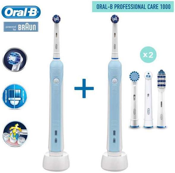 Oral B Professional Care 1000 - elektrische Zahnbürste im Doppelpack statt 89€ für 65,90€ Oral B Professional Care 1000 elektrische Zahnbürste im Doppelpack statt 89€ für 65,90€