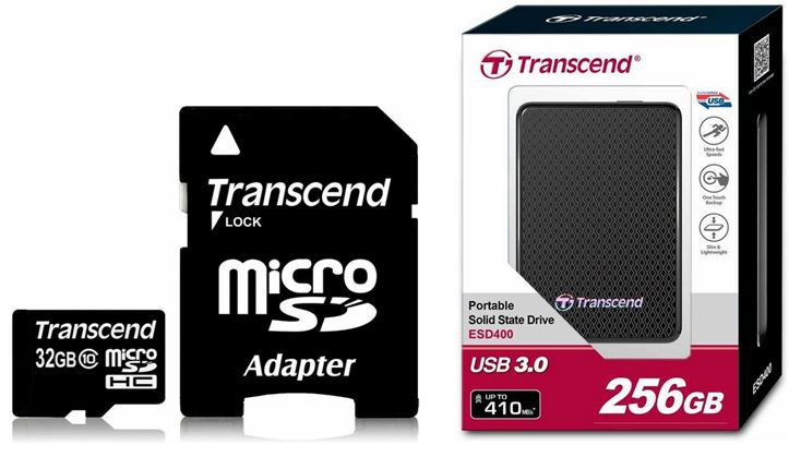 Transcend 32GB Speicherkarte mit SD-Adapter Class 10 ab 13,90€ - Transcend externe SSD-Festplatte 256GB für 119,90€ Transcend 32GB Speicherkarte mit SD Adapter Class 10 ab 13,90€ Transcend externe SSD Festplatte 256GB für 119,90€