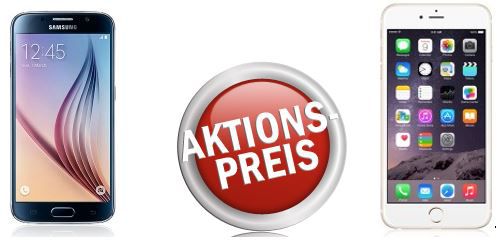 Apple iPhones 6 oder Samsung Galaxy S6 inkl. Vodafone All Net + SMS Flat inkl. 1,5GB Daten für 39,99€ mtl. - Update Apple iPhones 6 oder Samsung Galaxy S6 inkl. Vodafone All Net + SMS Flat inkl. 1,5GB Daten für 39,99€ mtl. Update