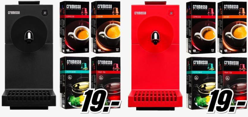 Cremesso Uno - Kapsel Maschine + 4 Packungen Kapseln für je 19€ - Update! Cremesso Uno Kapsel Maschine + 4 Packungen Kapseln für je 19€ Update!