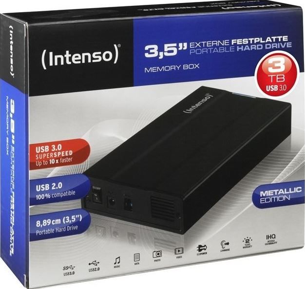 Intenso Memory Box, 3TB mit USB 3.0 für 69,99€