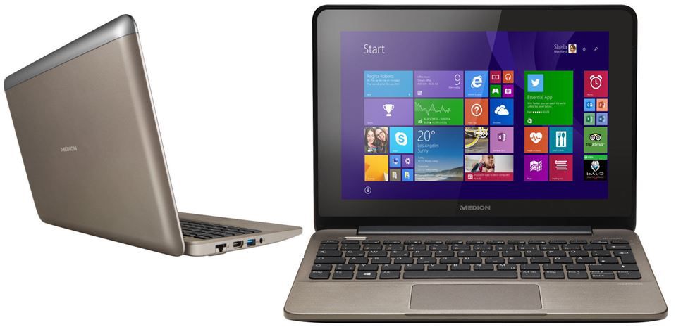 MEDION AKOYA E1232T MD 99410   10,1 Zoll Multitouch Netbook (4GB, 500GB) für 179,99€