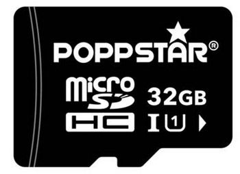 Poppstar Micro SDHC 32GB Class 10 UHS 1 Speicherkarte + Adapter für 8,95€ (statt 16€)