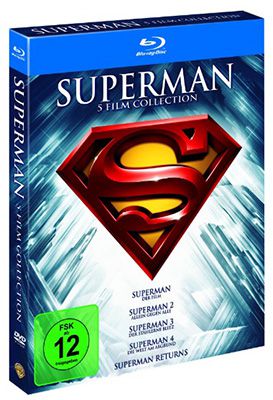 Superman 1 5   Die Spielfilm Collection auf Blu ray für 12,99€ (statt 20€)