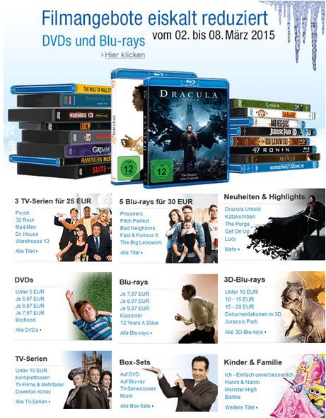 Filme & TV-Serien eiskalt reduziert - z.B. Dr. House, Battlestar Galactica, Fast & Furious 1-6 oder Monk zum Bestpreis - Update Filme & TV Serien eiskalt reduziert z.B. Dr. House, Battlestar Galactica, Fast & Furious 1 6 oder Monk zum Bestpreis Update