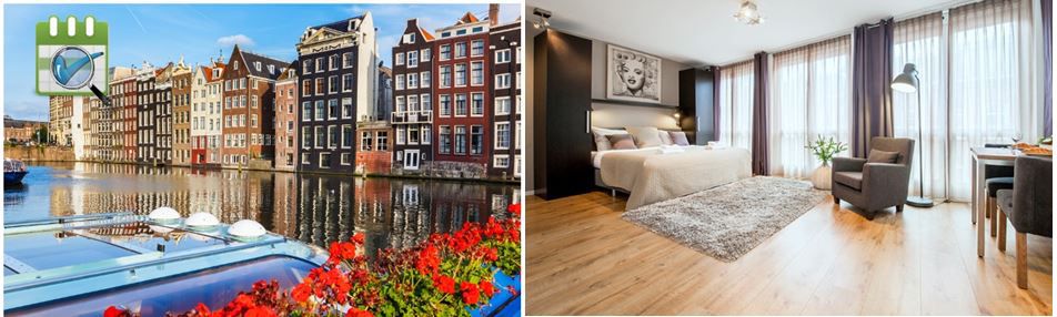 Amsterdam: Aufenthalt für 2 od. 4 Pers. in einem Studio oder Apartment inkl. WiFi ab 59 €/Nacht Amsterdam: Aufenthalt für 2 od. 4 Pers. in einem Studio oder Apartment inkl. WiFi ab 59 €/Nacht