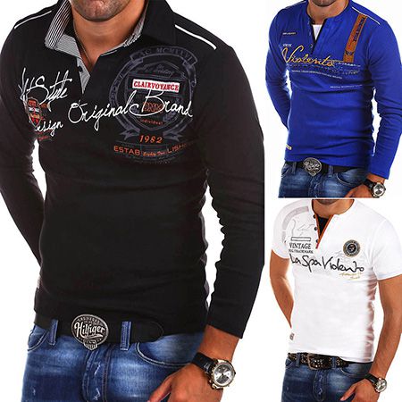 Behype   Herren Poloshirts oder Longsleeves in versch. Farben bis 4XL je 15,90€