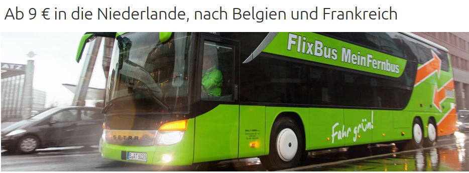 Flixbus mit 50.000 Tickets in die Niederlande, nach Belgien und Frankreich ab 9€ - Update! Flixbus mit 50.000 Tickets in die Niederlande, nach Belgien und Frankreich ab 9€ Update!