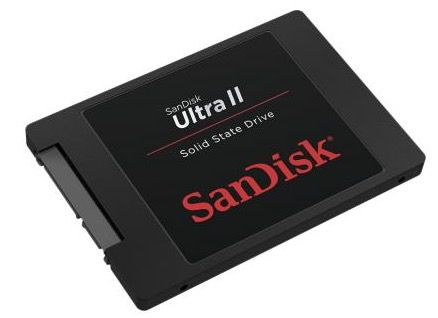 SanDisk Ultra II   480GB Interne SSD, bis zu 550 MB/Sek für 75€ (statt 90€)