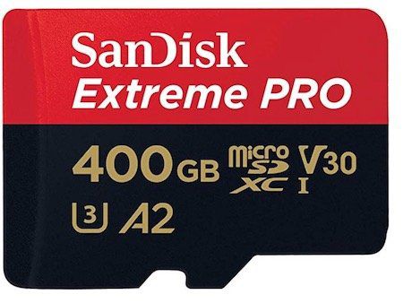 SanDisk Extreme Pro 400GB microSDXC Speicherkarte 200MB/s ab 33€ (statt 52€)