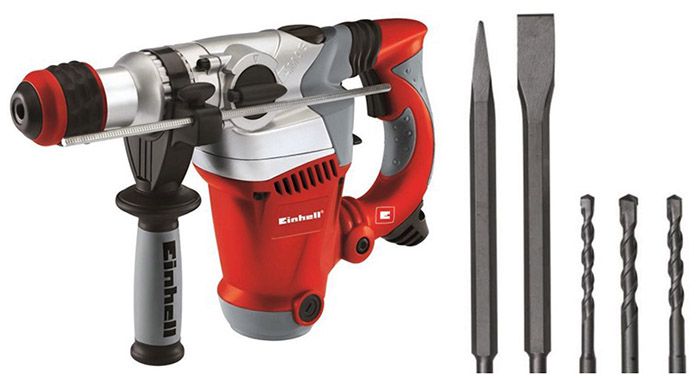 Einhell RT RH 32 Bohrhammer im Koffer + 3 Bohrer + 2 Meißel für 79,90€ (statt 91€)