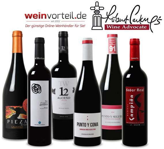 Robert Parker Wein Probierpaket   6 Fl. spanischer Rotwein mit mindestens 90 RP Punkten für nur 39,99€   Update