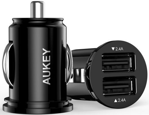 Aukey Kfz Ladegerät mit 4.8A Dual USB Port ab 6,98€ Aukey Kfz Ladegerät mit 4.8A Dual USB Port ab 6,98€