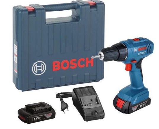 Bosch GSR 1800 LI Akku Bohrschrauber + 2x Akkus Li 1,5 Ah + Ladegerät für 89,99€