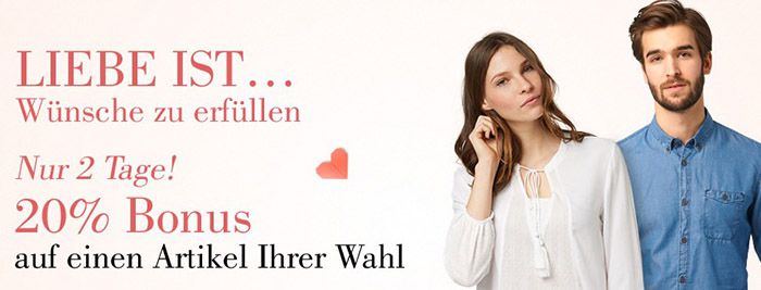 Tom Tailor mit 20% Rabatt auf einen Wunschartikel! Tom Tailor mit 20% Rabatt auf einen Wunschartikel!