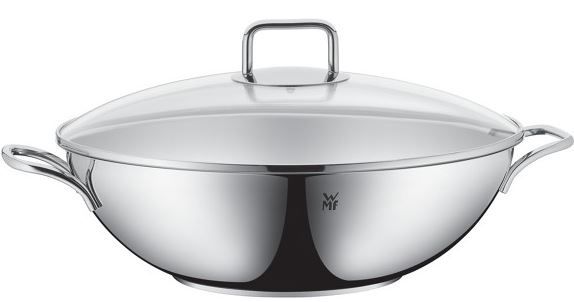 WMF 0792506990   edler Cromargan Wok mit Glasdeckel für alle Herde für 44,95€