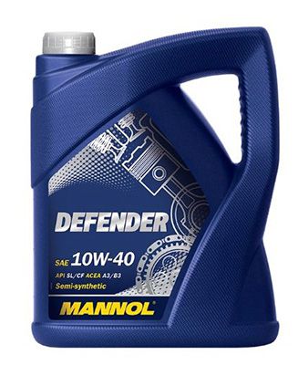 5 Liter MANNOL Defender Motoröl 10W 40 API SL/CF für 10,99€