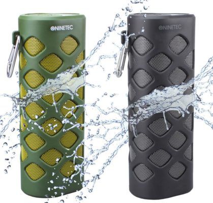 NINETEC Oxygen   2 in1 Outdoor Bluetooth NFC Lautsprecher mit PowerBank für 29,99€