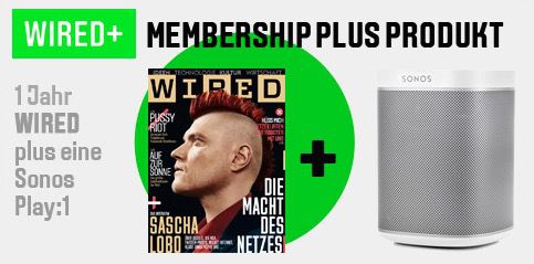 WIRED Mini Abo + Sonos Play:1 Lautsprecher 195€ zusammen