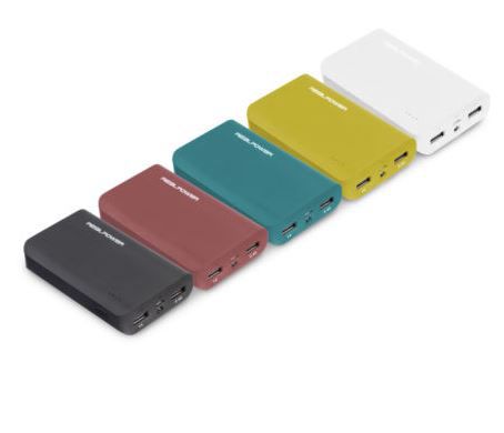 RealPower PB-6k Color Edition Powerbank für 9€ RealPower PB 6k Color Edition Powerbank für 9€
