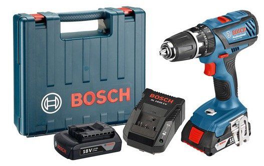 Bosch GSB 18 2 LI Professional + 2 x 1,5 Ah Akkus für 135,90€ (statt 170€)