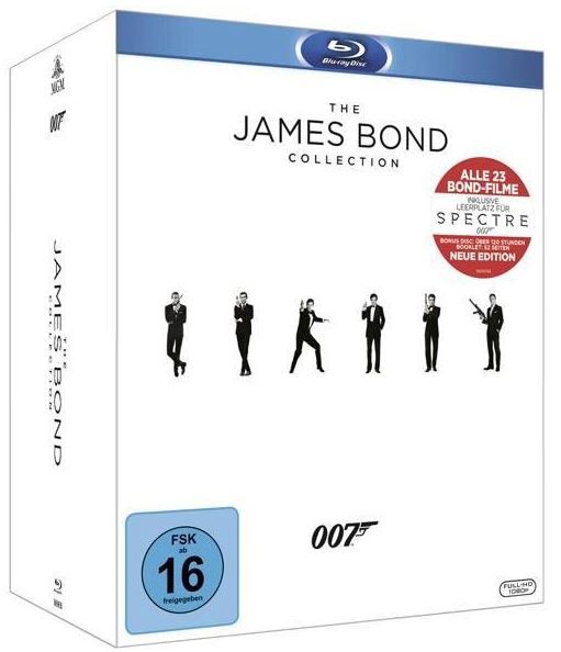 The James Bond Collection 24 Filme Blu ray [2016] Box für 69,97€ (statt 75€)