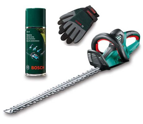 Bosch AHS 70 34 Heckenschere + Pflegespray und Handschuhe für 159,90€