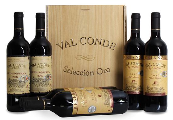 6 Flaschen Val Conde Seleccion Oro in Holzkiste für 40,94€   goldprämiert!