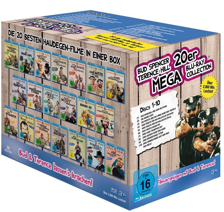 Bud Spencer & Terence Hill   Mega Blu ray Collection für 53,33€ (statt 96€)