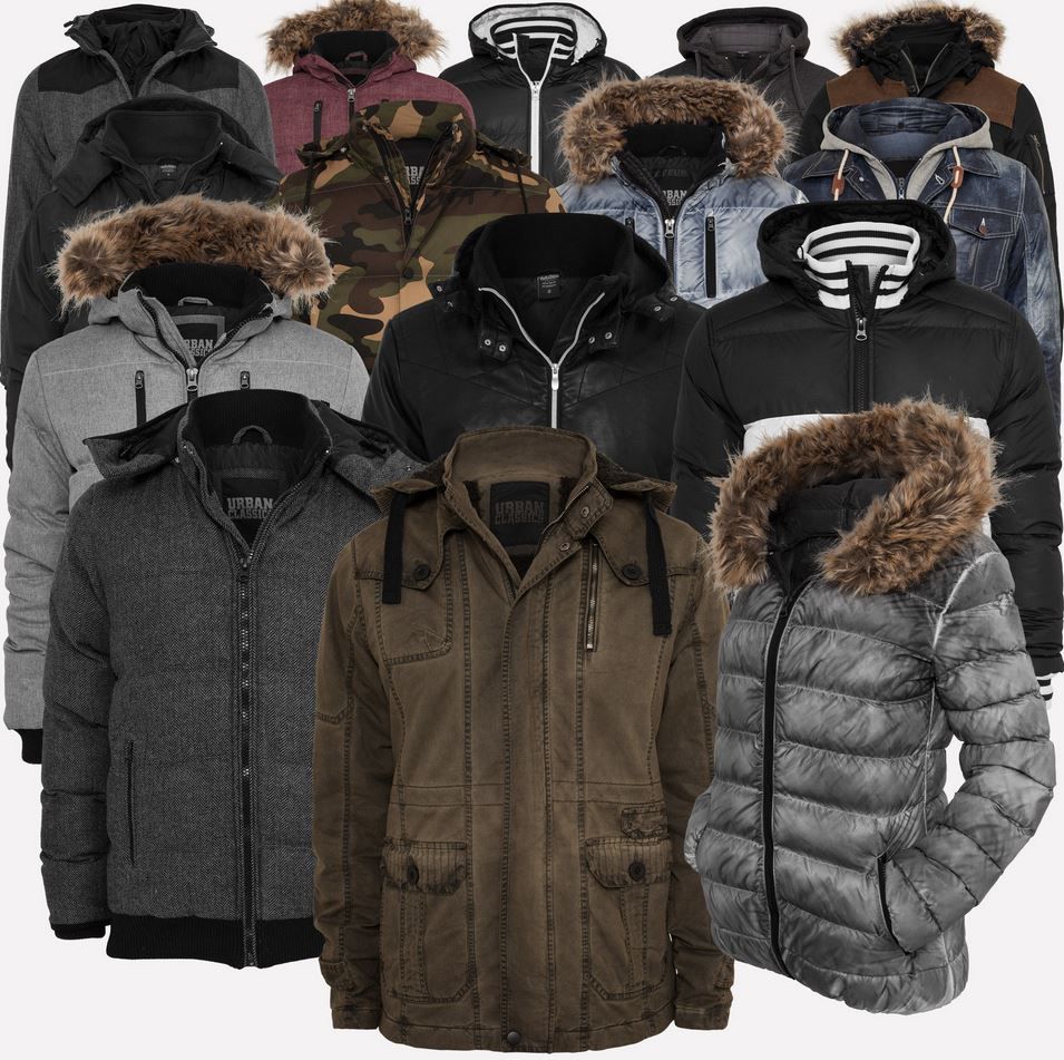 URBAN CLASSICS   Winter Jacken & Parkas für Damen & Herren + Mütze für 39,90€