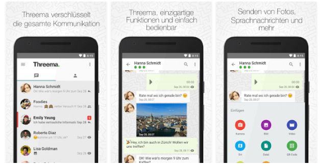 Threema Messenger (iOS, Android, Windows Mobile) heute ab 1,09€