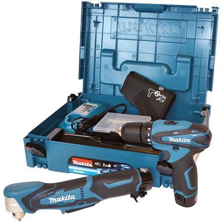 Makita DK1481J Combo Kit (Akku Bohrschrauber und  Winkelbohrmaschine) für 149€ (statt 175€)