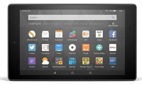 Amazon Fire HD 8 (8 Zoll) Tablet mit WLAN und 16GB ab 90,83€ (statt 110€)