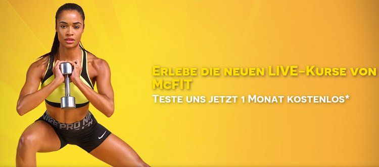 McFIT 1 Monat kostenloses Probetraining ohne Bindung